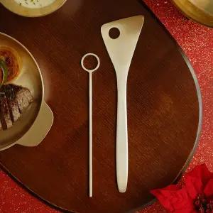 [놋담](강남점)[SSG단독 기획세트] 방짜유기 뒤집개&유기 링 머들러 SET