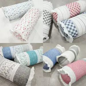 시어서커 여름 캔디 둥근베게 여름베개 커버 원형 시원한 침구 올록볼록 높은