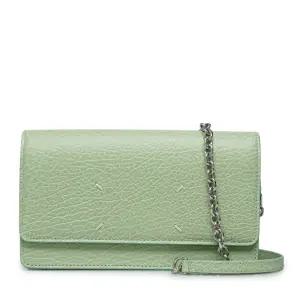 [중고명품] 그린 아이코닉 스티치 WOC 체인 크로스백