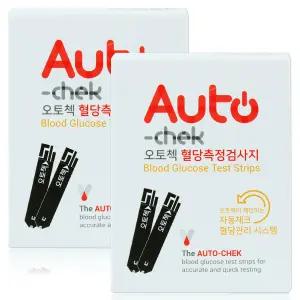 (27년 8월)오토첵 당뇨 혈당 검사지 측정지 시험지 2박스 100매