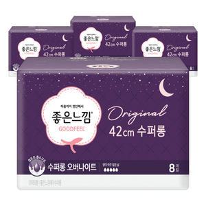 좋은느낌 오리지널 수퍼롱 오버나이트 8개입 4팩