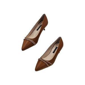 [세라] 여성  소가죽  큐빅장식  포인트토   펌프스 (5cm) A22P467   2COLOR (P002534558)