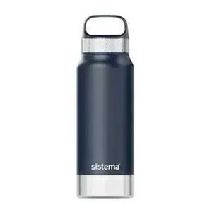 [텐바이텐][시스테마] 탑핸들 스텐 이중 보냉 물병 1L (네이비)