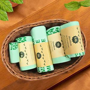 생분해 비닐봉투 옥수수 PLA 썩는 음식물 쓰레기 봉투 자연분해 비닐봉지 50매