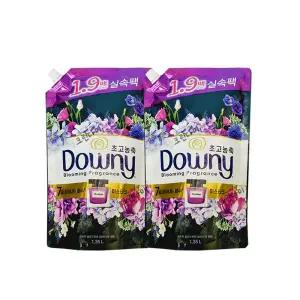 다우니 생화향기 고농축 섬유유연제 미스티크 리필 1.35L x2개