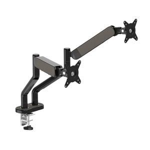 카멜 모니터암 CA3D 패브릭 디자인 듀얼 모니터거치대 블랙