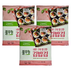 풀무원 네번 구워 향긋한 김밥김 20g x 3개(30매)