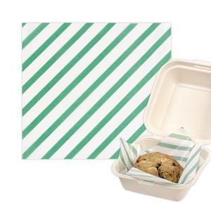 16.5 x 18cm 크리스마스 그린 미니 유산지 쿠키 베이커리 햄버거 깔지 500장