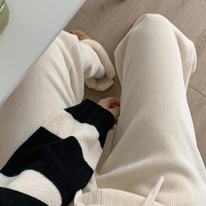 바코드 기모 밴딩팬츠