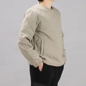 오버핏 다이아퀄팅 패딩 맨투맨 SPJP-6393