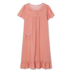 공주 롱원피스잠옷 여성실내복 레이온 반팔 여름 파자마 임산부 빅사이즈 홈웨어