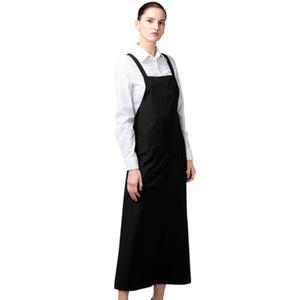 요들 핑클 (롱) 반달 앞치마 M,L - 블랙(PK459,PK459L)