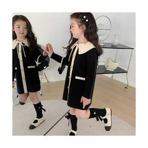 아멜리아 블랙 니트 원피스 여아 유아 하객룩