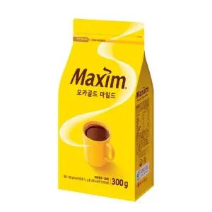동서 맥심 모카골드 마일드 300g 리필형 블랙 알커피