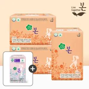 유기농본 오씨본 유기농 생리대 소형 28P,  3팩+라이너 1팩