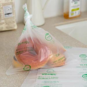 썩는 위생백 인쇄 [중] 25 x 35 100장 리그라운드 생분해 비닐봉투