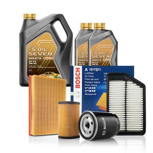 뉴 QM5 디젤 11년~14년 세븐골드 RV 5W-30_6L+2L + 보쉬 엔진오일 필터세트