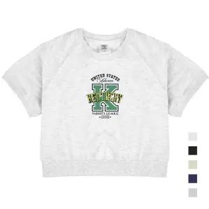 [하프클럽/폴앤폴]켄터키1985 나그랑 크롭 반팔 맨투맨 5컬러