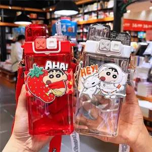 [텐바이텐]짱구 더블캡 롱 빨대 물통(520mL)