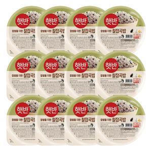 햇반 찰잡곡밥 210g x 12개