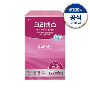[롯데백화점]유한킴벌리 [크리넥스] 실크소프트 플러스 미용티슈 [250매X6개입]