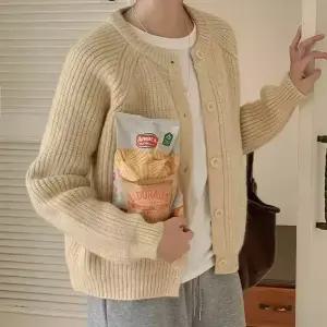 [코코블랑] 니스 레글런 도톰 가디건