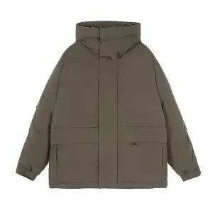 [하프클럽/게스]게스 남성 패딩 인퀄팅 구스 딥카키 MN4W5873 D