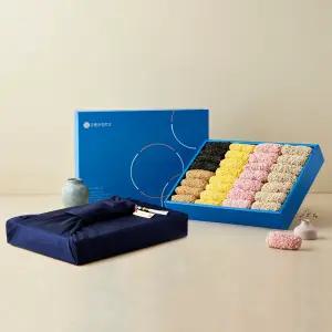 강릉은정한과 강정화 2단 선물세트 (보자기 포장) 유과 명절 설날 추석