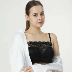 v넥 가슴 가리개 가슴골 가리게 여성 여름 레이스 (WFGQ4F2)