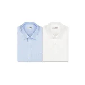 [듀퐁](본점)25  SS    하이퀄리티의  면100%   일반핏  긴팔셔츠    SE5SM11LS101SBUWH  2매중 택1