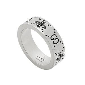 (백화점AS가능)(선물포장)풀구성 구찌 더블G 비 링 실버 반지