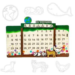 우드 만년 달력 만들기 키트 미술 공예 꾸미기 색칠 탁상용 캘린더 어린이 초등 학교 방과후 수업 돌봄 DIY