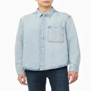 [CK진] 남성 레귤러핏 라이트블루 데님 셔츠(J327021)