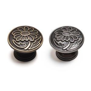 서양국화 1구 가구손잡이 싱크대 장식장 신발장 서랍장 장농 골드 엔틱