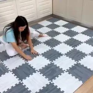 1세트 베란다매트 층간소음매트 조립매트 우드패턴 16