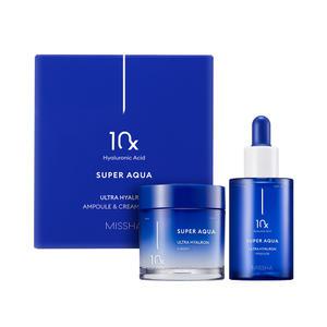 [미샤] 수퍼아쿠아 울트라 히알론 앰플 + 크림 세트