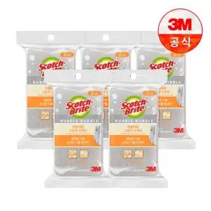 버블버블 그레이 스펀지 수세미 2입 x 5개