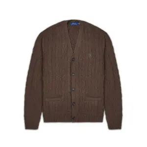 [폴로][ 7]케이블 니트 코튼 카디건-브라운 136152051
