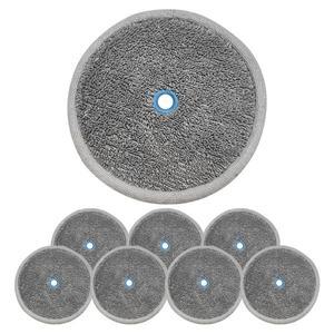 [엔비]리빙만렙 에브리봇 쓰리스핀 엣지 호환 극세사 걸레 패드 8개 로봇 청소기 리필