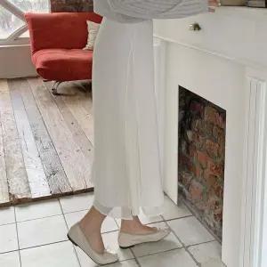 여성 클래식 레이어드 A라인 롱 스커트