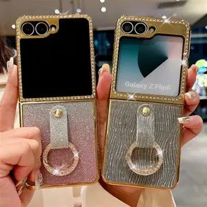 갤럭시Z플립7 FE Z플립6 Z플립5 Z플립4 Z플립3 제트 지 큐빅 링 홀더 글리터 도