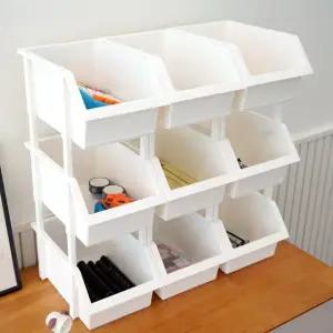 이유 적층형 다용도 정리함 3P 미니 수납 바스켓