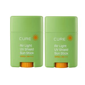 김정문알로에 에어라이트 UV쉴드 선스틱 SPF50+ PA++++ 20g 2개 피부윤광