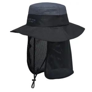 와이드메쉬 여름모자 목뒤커버 차양막 세트 큰선캡 캡