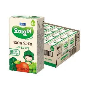 매일 요미요미 유기농주스 사과포도케일 125ml 24팩