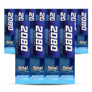 2080 시그니처 토탈 블루 오리지날 민트 치약 120g 4개입 3개