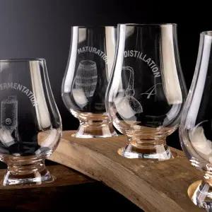 [아트컬렉션 1]글렌캐런 글래스 위스키증류 6단계 로고잔 시리즈-코스터 증정