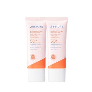 에스트라 더마UV365 레드진정 톤업 선크림 40ml SPF50+ PA++++  2개 혼합