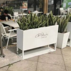 베란다 화단 대형 플랜트 박스 텃밭 테라스 파티션 100x28x70 사이즈