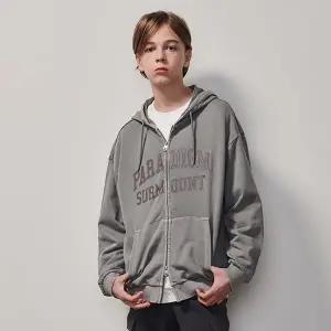 [에꼴리에] 남자 봄이월 루즈핏 피그먼트 투웨이 후드집업(25A3103)